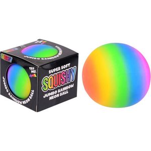 Stressbal - Fidget toys - Squishy - Speelgoed - Kinderen - Volwassenen - 9 cm - Rubber - Regenboog - multicolor