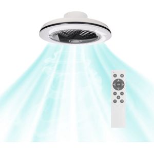 Proventa 3D Air Plafondventilator met verlichting 50 cm - Verspreidt lucht over hele kamer - Met afstandsbediening