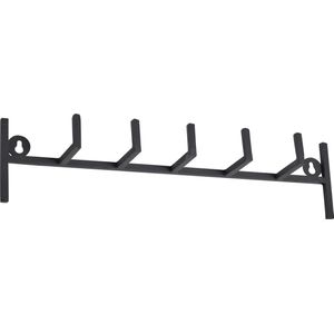 LOFT42 Hook Industriele Kapstok Zwart Metaal - 5 haken - 40x10x10