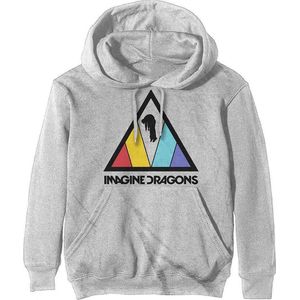 Imagine Dragons - Triangle Logo Hoodie/trui - L - Grijs