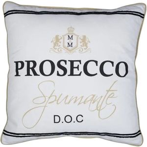 kussen wijn prosecco wit 50x50cm