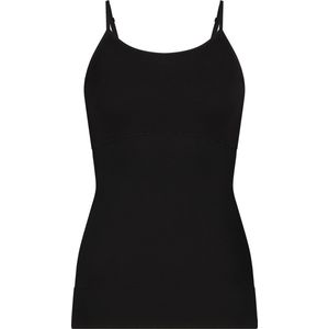 Basics spaghetti top shape zwart voor Dames | Maat XL