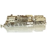 Wooden City Houten Trein met Tender en Rails - Houten Modelbouw