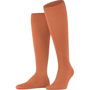 FALKE ClimaWool heren kniekousen - oranje (tandoori) - Maat: 45-46