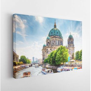 Berlijnse kathedraal. Duitse Berliner Dom. Een beroemde bezienswaardigheid op het Museumeiland in Mitte, Berlijn, Duitsland - Modern Art Canvas - Horizontaal - 150264563 - 40*30 Horizontal