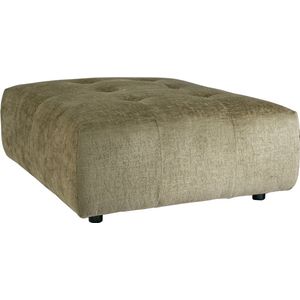 PTMD Bank Quinta Hocker Soft Velvet Mosgroen