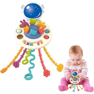 Baby Speelgoed - Montessori - Sensorisch speelgoedBaby Speelgoed - Ontwikkeling - Fijne Motoriek - 0-24 Maanden - Hoogwaardige kwaliteit - Astronaut Speelgoed - CE-markering