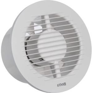 125mm Witte Stille Badkamer Ventilator met Afzuigventilator - Muurventilator Badkamerventilator Keuken Garage Toilet