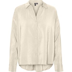 VERO MODA VMQUEENY LS OVERSIZE SHIRT WVN GA NOOS Dames Blouse - Maat M