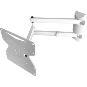 TV-monitor muurbeugel - wit - 60cm uitschuifbaar - VESA 75 100 200 - Model S89W