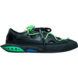 Nike Blazer Low Off-White Black Electro Green - DH7863-001 - Maat 37.5 - Wit - Schoenen
