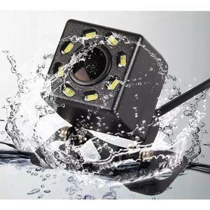 Universeel RCA Achteruitrijcamera met 8 LED - Nachtzicht - IP68 Waterdicht - Achteruitrij Camera Auto - Autoradio