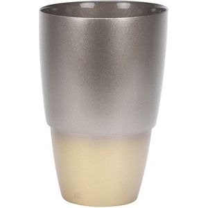Bricard Glassware Easy Vaas 29cm - Taupe / Goud - Bloempot