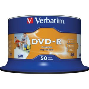 Verbatim 43533 DVD-R disc 4.7 GB 50 stuk(s) Spindel Bedrukbaar