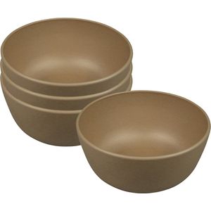 ZUPERZOZIAL - C-PLA, schaaltjes, BOOST-BOWL, toffee brown, bruin, 500ml, set/4