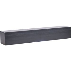 Wandgemonteerd tv-meubel GLADSTONE Zwart