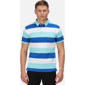 Het Regatta Maxen T-shirt met korte mouwen - heren - Coolweave - katoen - Blauw