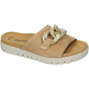 Gabor -Dames - beige - slippers & muiltjes - maat 38