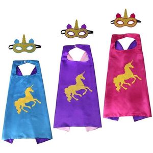 Uitdeelzakjes - Kostuum Kind - Eenhoorn - Unicorn Speelgoed - 3-Pack - Verkleedpak -Traktatie Uitdeelcadeautjes Kinderen - Cape - Masker - Verkleedkleding Meisje