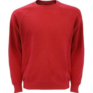 Fruit Of The Loom Unisex Raglan Mouwen Belcoro® Sweatshirt (Rood)