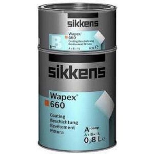 Sikkens Wapex 660 - 2-componenten zijdeglans vloer- en wandcoating voor binnen - RAL 2010 Signaaloranje - 1 L