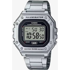 casio horloge W-218HD-1A voor heren /Zilverkleurig