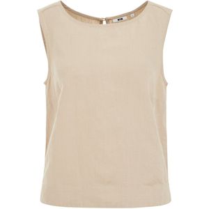 WE Fashion Dames top van linnenmix