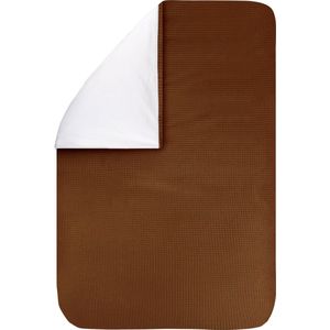 BINK Bedding Dekbedovertrek Wafel (Pique) Caramel Ledikant 100x135 cm (geen sloop)