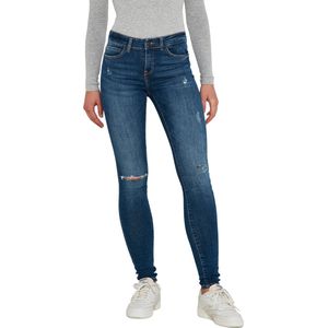 Noisy May Dames Jeans Broeken NMLUCY NW AZ155MB skinny Fit Blauw 30W / 32L Volwassenen