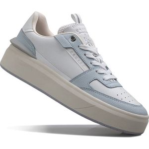 Cruyff Endorsed Tennis Varsity Sneakers - Leren Sneaker - Dames - Blauw - Maat 40