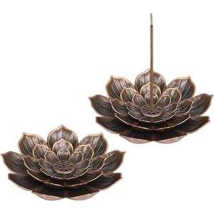 Lotus Wierook Houders Brander - Afneembare Wierook Sticks Houder - Multi Gaten Coil Wierook Brander - Elegante Huis Wierook Brander - Thuis Geur Kantoor - Thee Huis Meditatie Yoga SPA