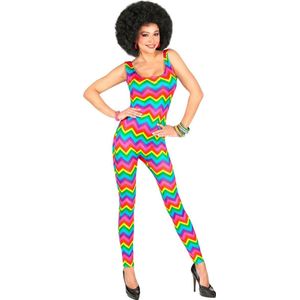Widmann - Hippie Kostuum - Groovy Jaren 70 Dancing - Vrouw - Multicolor - Large / XL - Carnavalskleding - Verkleedkleding