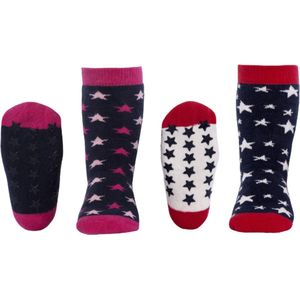 Ewers STOPPI anti slip kinder sokken - set van 2 paar - sterren - maat 27-30