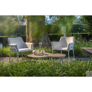 Yoi - Take lounge chair aluminium salix/terracotta AW