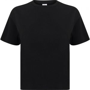 SportT-shirt Dames XXS Skinni Fit Ronde hals Korte mouw Black 60% Katoen, 40% Polyester