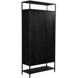 Livingfurn - Kabinetkast Kala - 2 Deurs - 100cm - Mangohout en Gecoat Staal