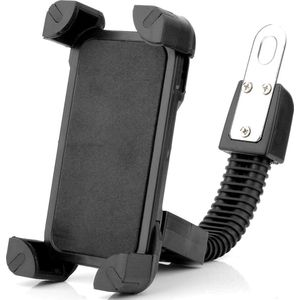 Telefoonhouder voor motor fietsen en scooters LB-502 - Universele Houder voor mobiele telefoons, anti-shake en stabiele houder klem met 360 ° rotatie voor iPhone Samsung SmartPhone GPS van 3,5"" tot 7