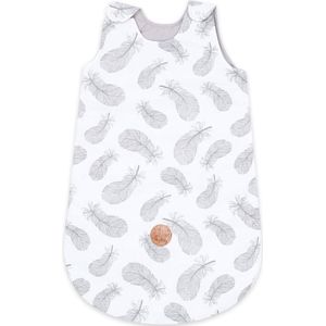Het hele jaar door babyslaapzak 80 cm met ritssluiting - lichte en warme babyslaapzak kinderslaapzak voor alle seizoenen katoenen veren