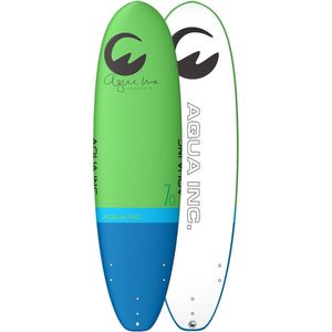 Aqua Inc. AROUNA Softtop Surfboard - 7'0"" x 23"" - Groen - Tri-Color Design, Ideaal voor Beginners - Inclusief Soft PU Vinnen