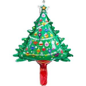 Kiddos Folieballonnen Kerstthema - Kerstdecoratie - Kerstboom - set van 5