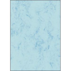 Designpapier Sigel A4 90grs - marmer blauw pak 100 vel