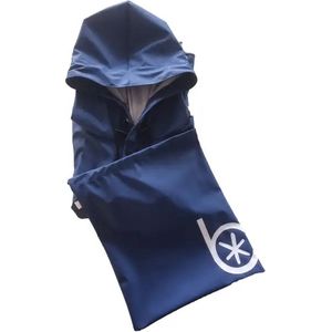 BADAWIN - Regenponcho Blauw - fietsponcho - regenponcho volwassenen - waterdicht - unisex - regenponcho fiets - regenponcho dames - regenponcho heren - regenponcho herbruikbaar - regenponcho's