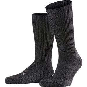 FALKE Walkie Ergo eenkleurig wol functioneel materiaal sokken unisex grijs - maat 42-43