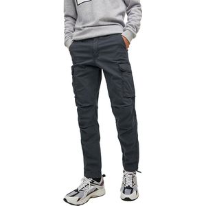 JACK & JONES Ace Tucker Cargoa loose fit - heren cargo broek - donkergrijs - Maat: 31/34