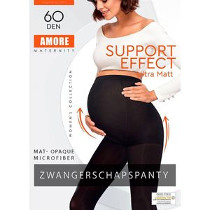 Zwangerschapspanty 3D-effect (60-DEN), zwart, maat Large (4)