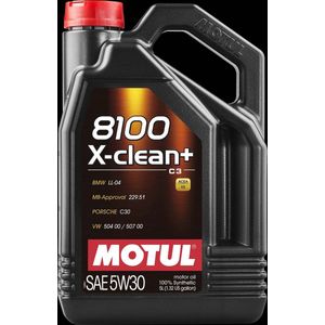 Motorolie Motul 8100 X-Clean+ 5W30 - 5L - Motor - Olie