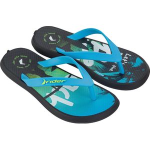 Rider R1 Energy Kids Slippers Heren Junior - Black/Blue - Maat 30