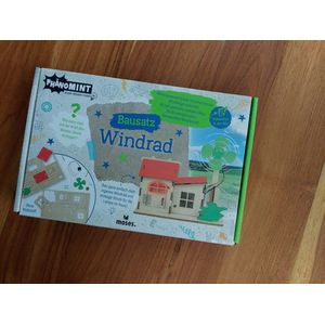 Floz Design houten bouwpakket windenergie - leer hoe je stroom krijgt van een windmolen - met lampje - beststeller educatief cadeau
