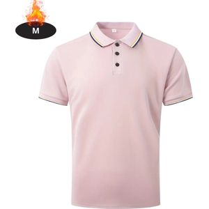 Nivard Poloshirt Heren - T-Shirt Heren - Shirt - Overhemd - Polo Shirt - Lichtroze - M