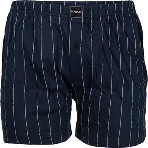 Suaque/Ginosanti wijde heren boxershort - Streep - Losse heren boxershort katoen - XXXL - Blauw